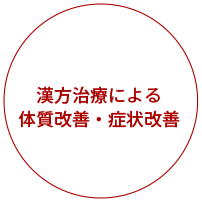 漢方治療による体質改善・症状改善